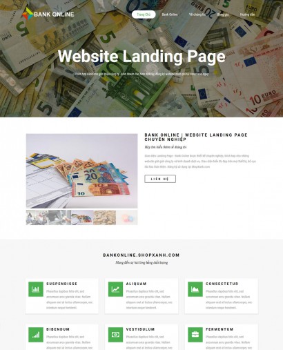 Chia sẻ m&atilde;u Giao diện giới thiệu LandingPage miễn ph&iacute;