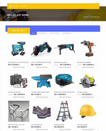 Giao diện website miễn ph&iacute; cho ng&agrave;nh x&acirc;y dựng v&agrave; gia dụng Building Agency