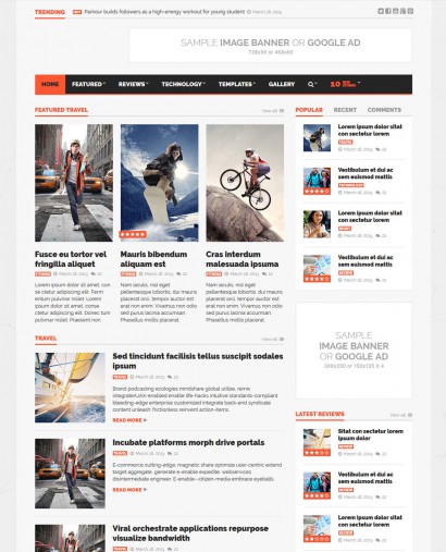 Chia sẻ giao diện website tin tức Goliath